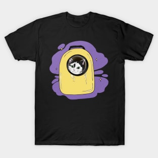 waffle the cat astronaut cosmoc exploader T-Shirt